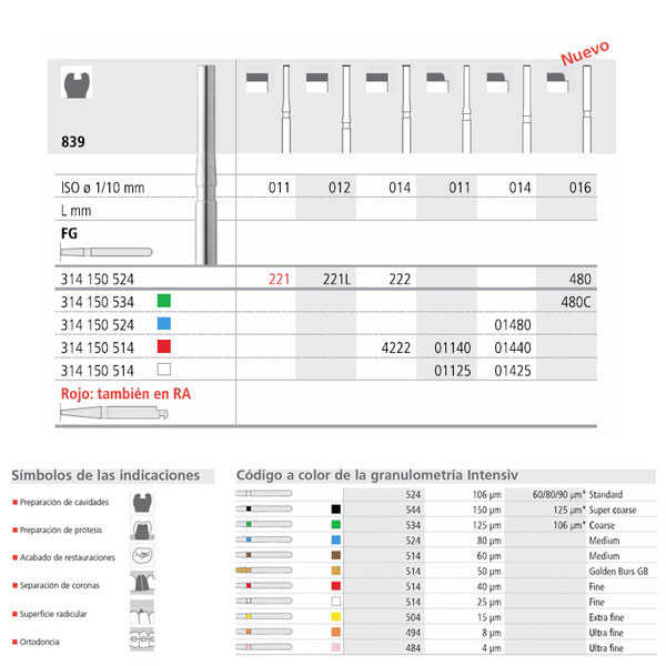 FG 221/6 839-011 FG DIAM. MEDIO 6U. 
