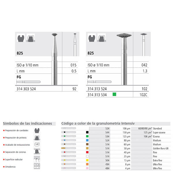 Fresa dental 102/6
