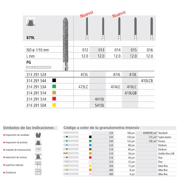 Fresa dental FCB410L/6