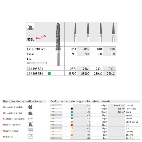 Fresa dental FC237L/6