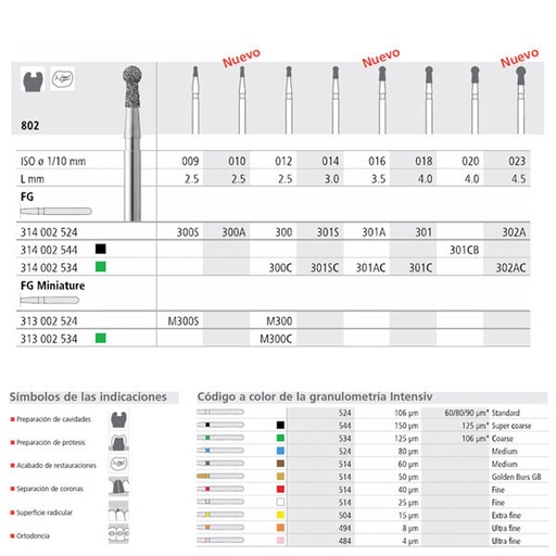 [IT20502] FG 300/6 802-012 FG DIAM. MEDIO 6U. 