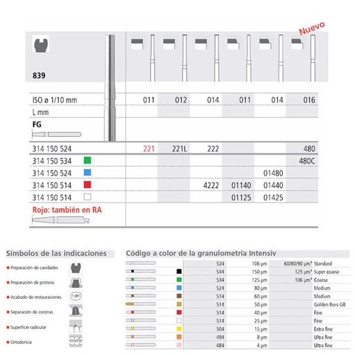[IT20554] Fresa dental 221/6