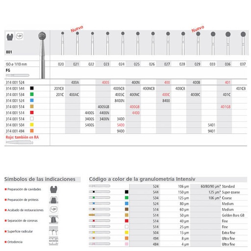 [IT20580] Fresa dental 400N/6