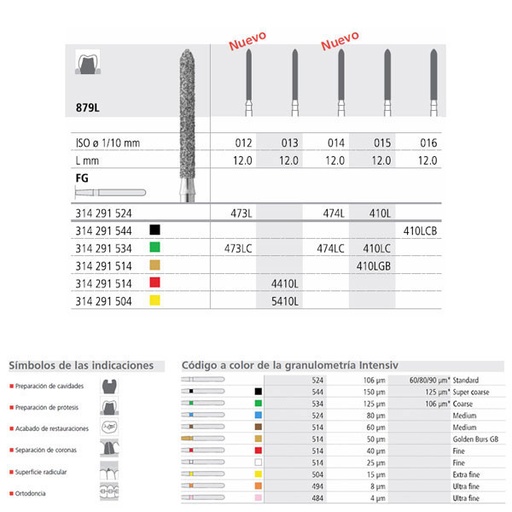 [IT20629] Fresa dental 410L/6