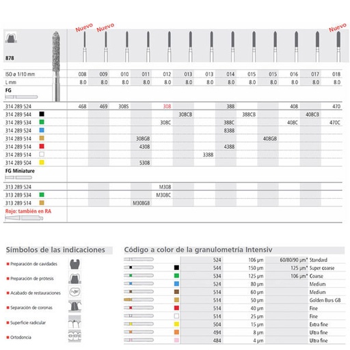 [IT22947] FG 388/6 C 878-014 FG DIAM. GRUESO 6U. 