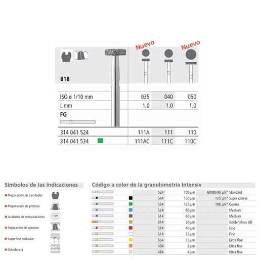 [IT23003] Fresa dental FC111/6