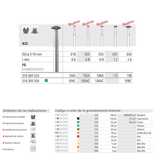 [IT23195] Fresa dental FC105A/6
