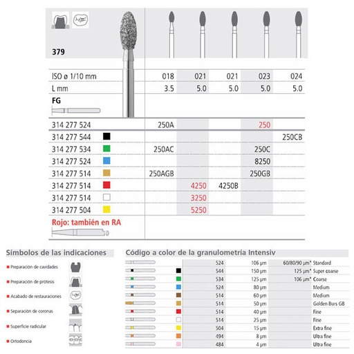 [IT23468] FG 5250/6 379-021 FG DIAM. X-FINO 6U. 