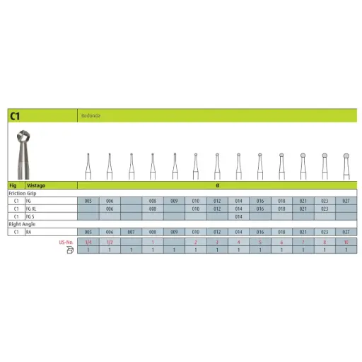 [IT24413] Fresa dental RCU80016/6